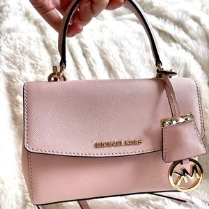 Michael Kors Small Crossbody Bag (Pink/Gold) - image 1